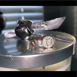 Rose gold engagement ring